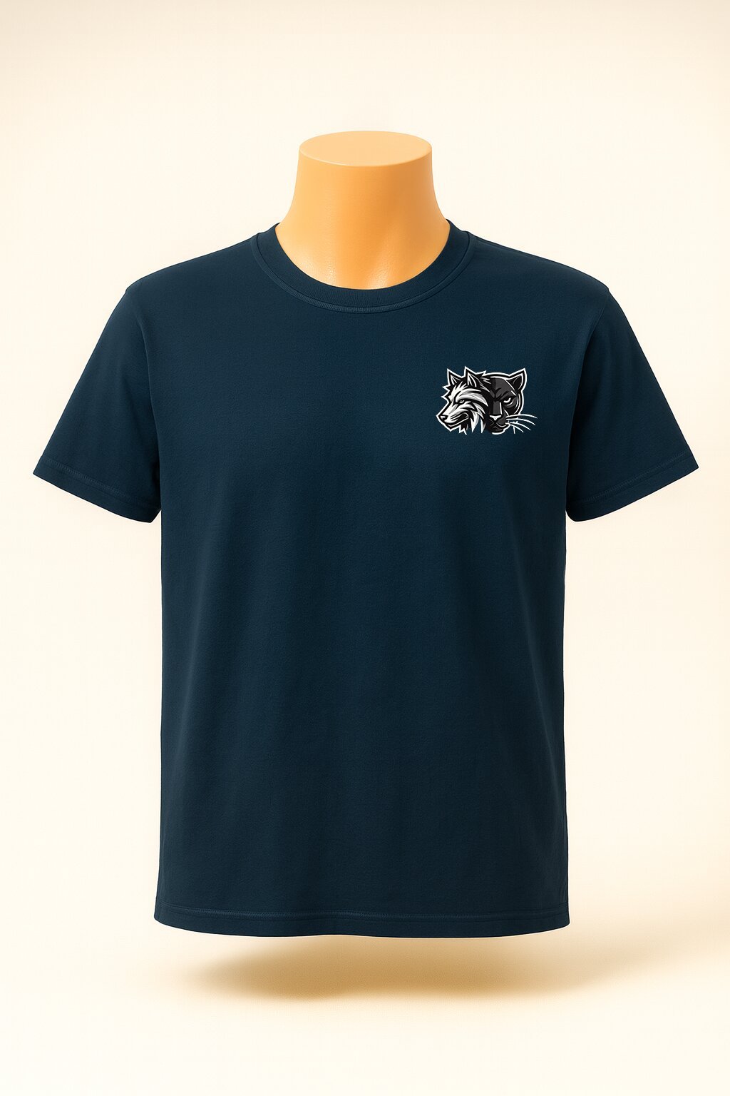 Chest Logo Printed T-shirt – Navy Blue